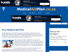 Tablet Screenshot of medical-aid-plan.co.za